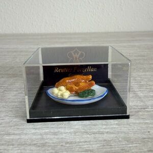 Reutter Porzellan Germany Dollhouse Miniature Turkey Dinner